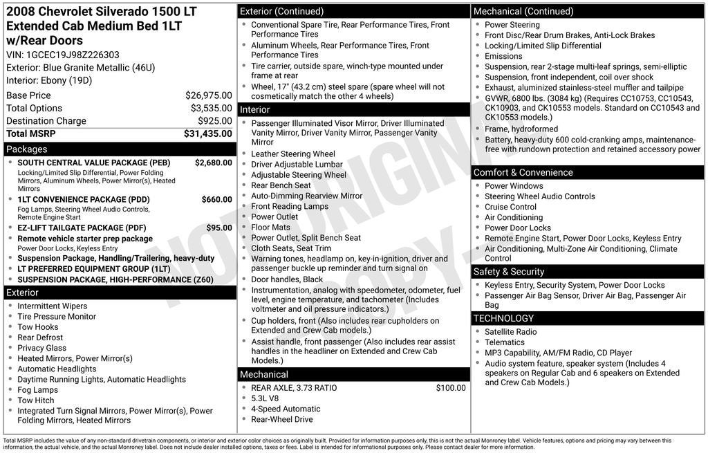 2008 Chevrolet Silverado 1500 LT w/1LT