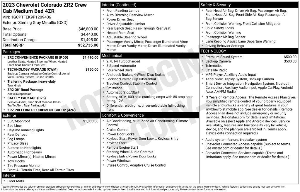 2023 Chevrolet Colorado 4WD ZR2