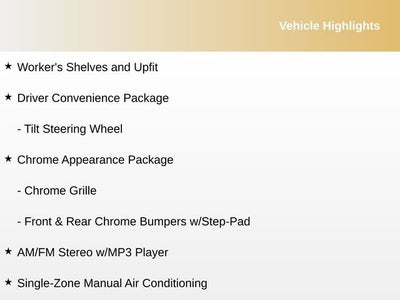 2025 Chevrolet Express Cargo 3500 WT