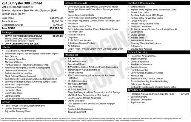 2015 Chrysler 300 Limited