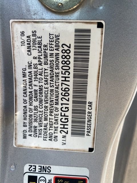 2007 Honda Civic Cpe LX