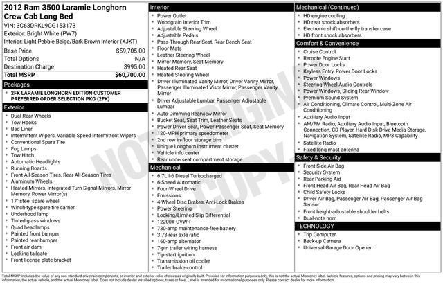 2012 RAM 3500 Laramie Longhorn