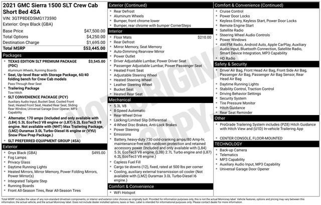 2021 GMC Sierra 1500 SLT