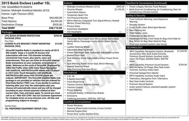 2015 Buick Enclave Leather