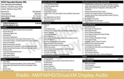 2023 Hyundai Elantra SEL