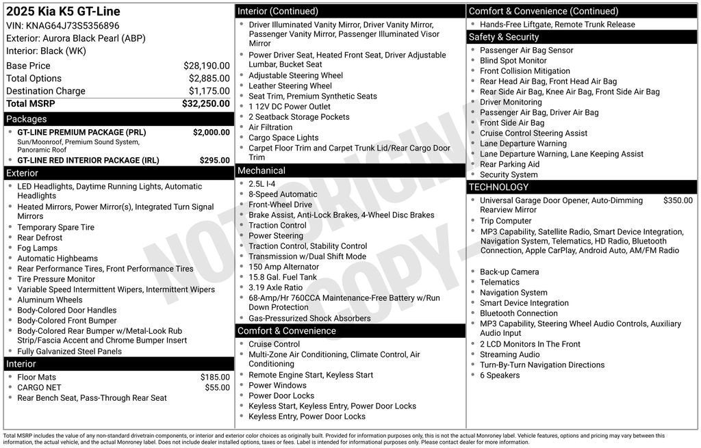 2025 Kia K5 GT-Line