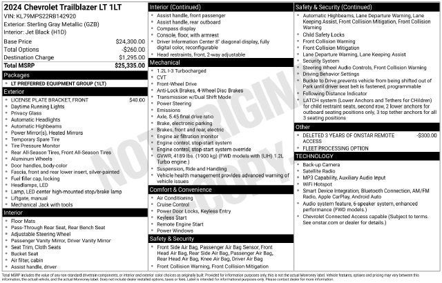 2024 Chevrolet Trailblazer LT