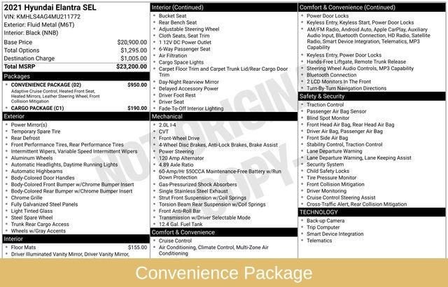 2021 Hyundai Elantra SEL