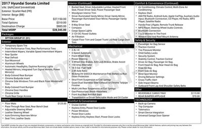 2017 Hyundai Sonata Limited