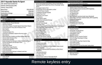 2017 Hyundai Santa Fe Sport 2.4 Base