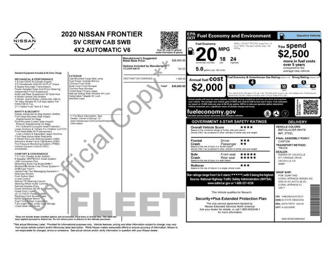 2020 Nissan Frontier SV