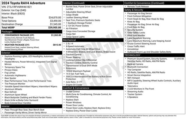2024 Toyota RAV4 Adventure