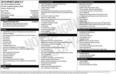 2015 INFINITI QX60 Base