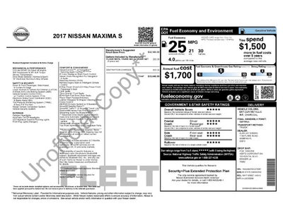 2017 Nissan Maxima S