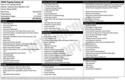 2024 Toyota Camry LE