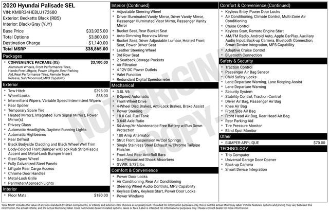 2020 Hyundai Palisade SEL