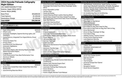 2024 Hyundai Palisade Calligraphy Night Edition