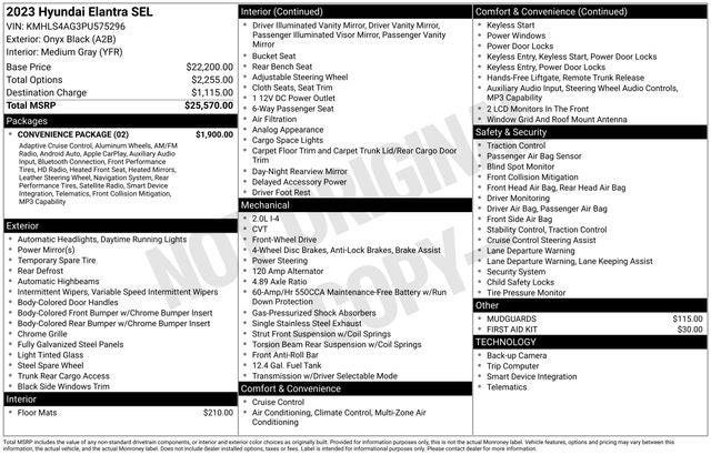 2023 Hyundai Elantra SEL