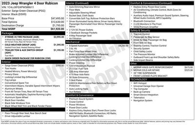 2023 Jeep Wrangler 4-Door Rubicon 4x4