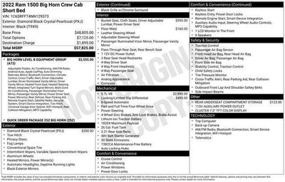 2022 RAM 1500 Big Horn Crew Cab 4x4 5'7' Box
