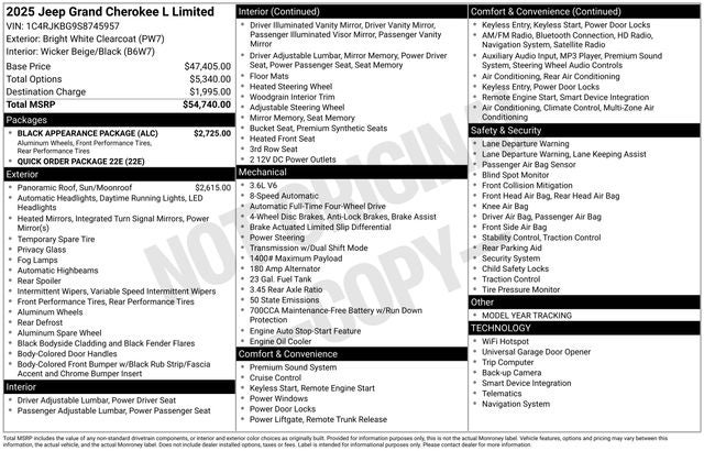 2025 Jeep Grand Cherokee L Limited