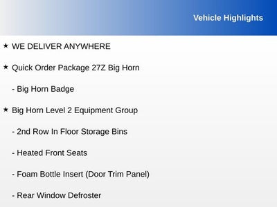 2021 RAM 1500 Big Horn/Lone Star