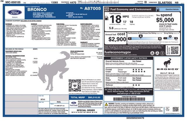 2025 Ford Bronco Badlands