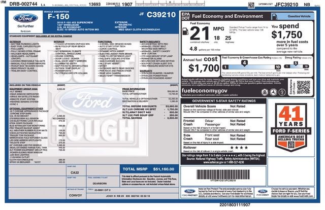 Used 2018 Ford F-150 XLT with VIN 1FTEW1CG7JFC39210 for sale in Prairieville, LA