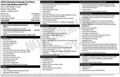 2024 Chevrolet Colorado Trail Boss