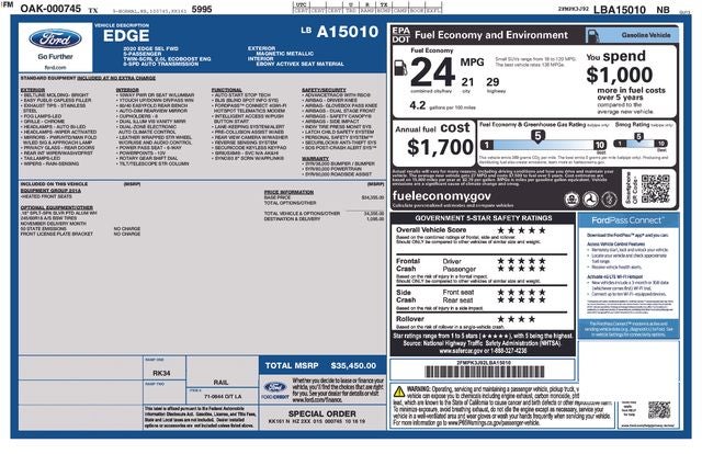 2020 Ford Edge SEL