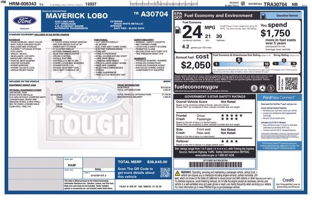 2026 Ford Maverick Lobo Standard