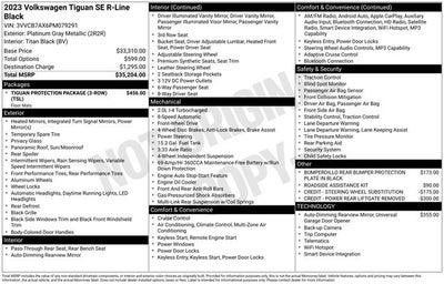 2023 Volkswagen Tiguan 2.0T SE R-Line Black