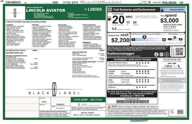 2023 Lincoln Aviator Black Label Premium
