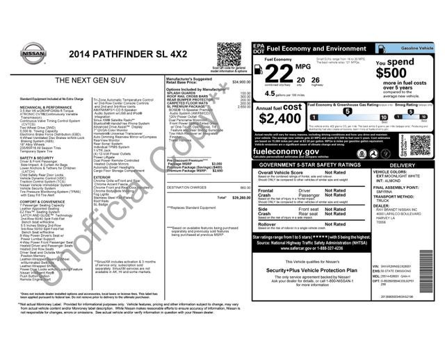 2014 Nissan Pathfinder SL