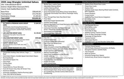 2020 Jeep Wrangler Unlimited Sahara