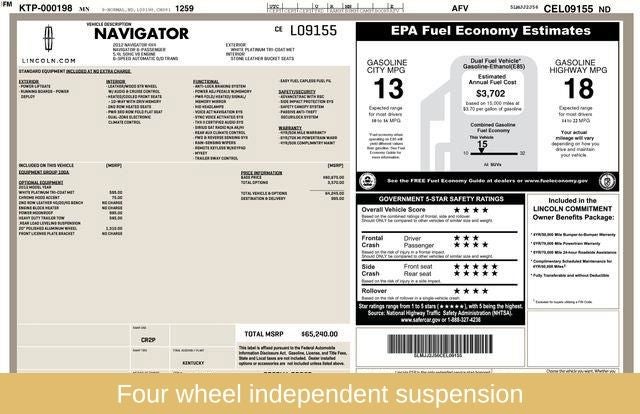 2012 Lincoln Navigator Base