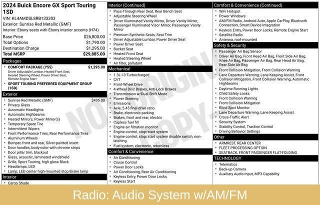 2024 Buick Encore GX Sport Touring