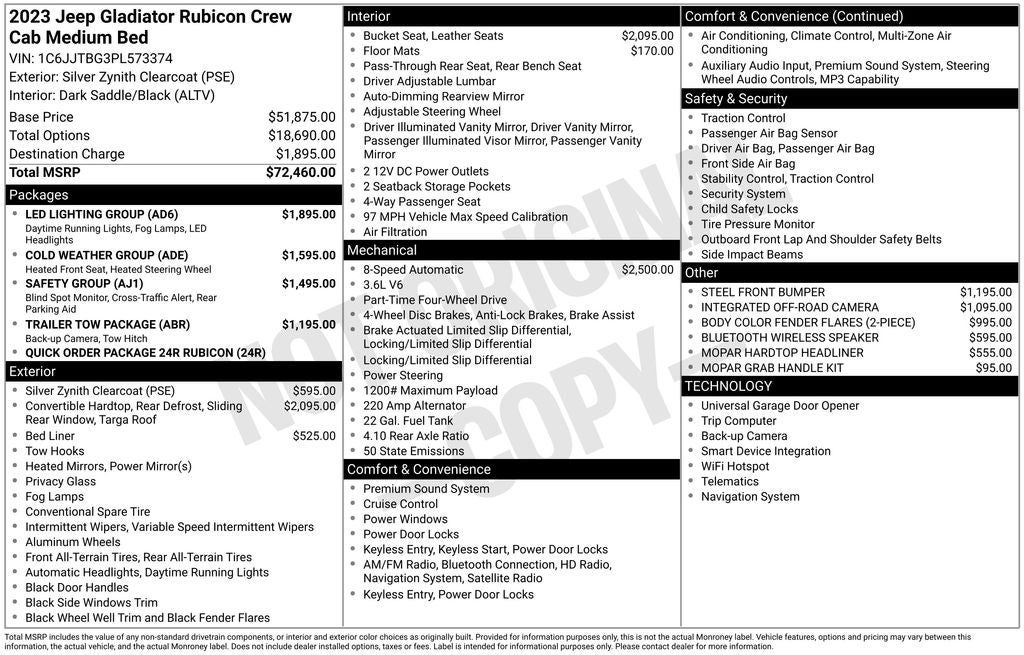2023 Jeep Gladiator Rubicon