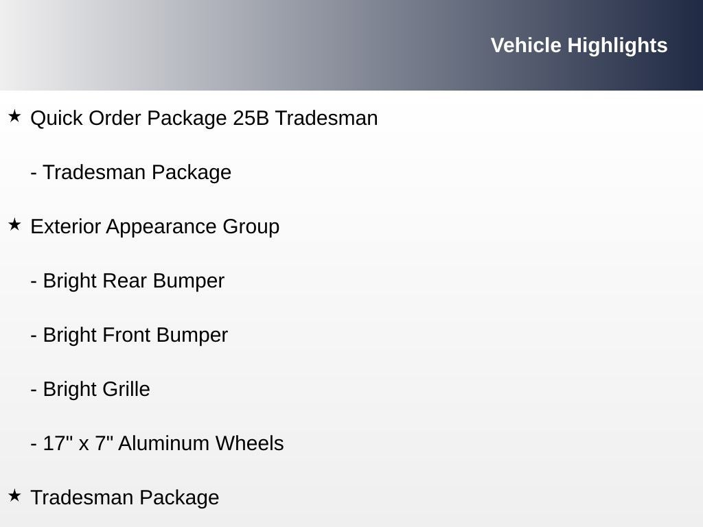 2015 RAM 1500 Tradesman