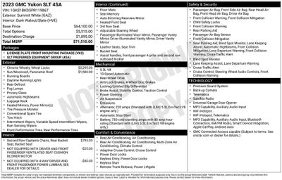 2023 GMC Yukon SLT