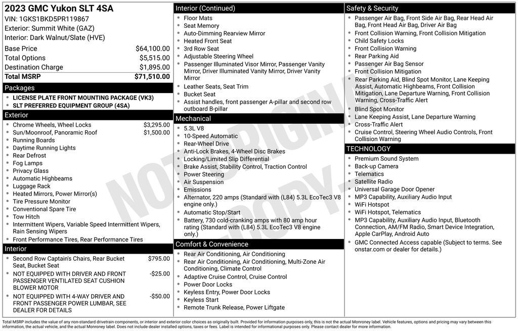 2023 GMC Yukon SLT