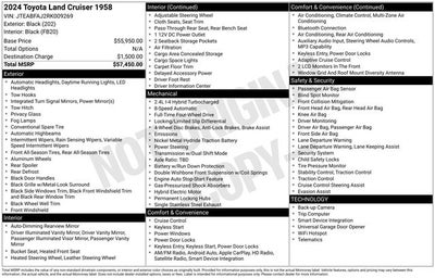 2024 Toyota Land Cruiser 1958