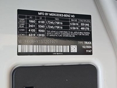 2025 Mercedes-Benz Sprinter 2500 Cargo 144 WB