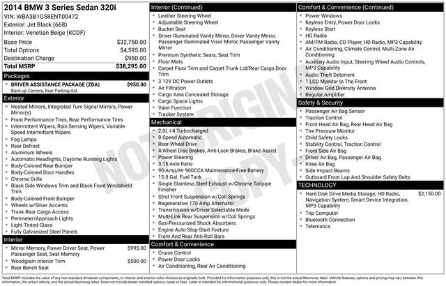 2014 BMW 3 Series 320i