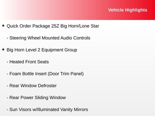 2019 RAM 1500 Big Horn/Lone Star