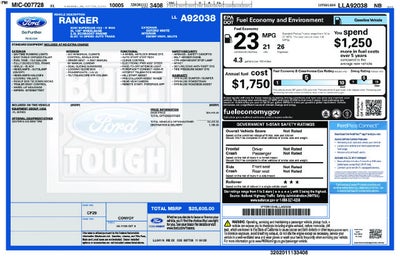 2020 Ford Ranger XL