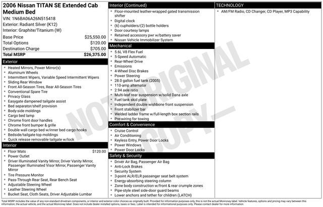 2006 Nissan Titan Base