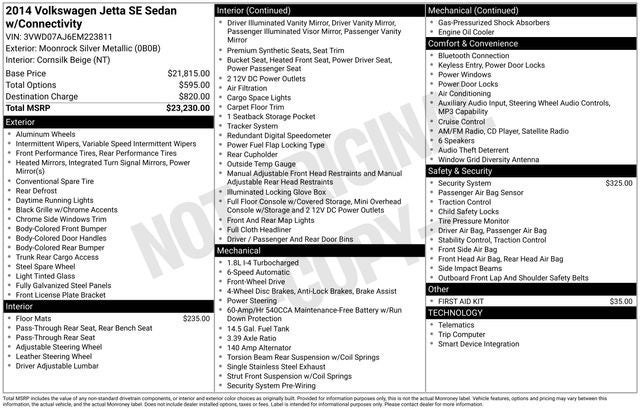 2014 Volkswagen Jetta 1.8T SE w/Connectivity
