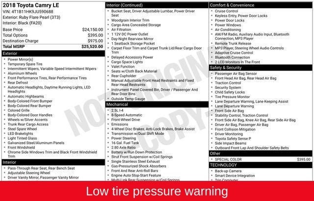 2018 Toyota Camry LE