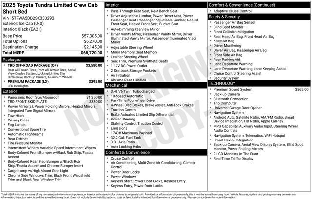 2025 Toyota Tundra Limited